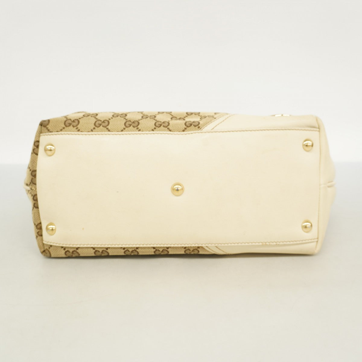 【6ae5624】グッチ トートバッグ GGキャンバス 169946 キャンバス ブラウン ベージュ シャンパンゴールド金具【中古】レディース