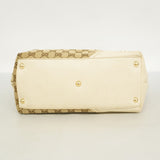 【6ae5624】グッチ トートバッグ GGキャンバス 169946 キャンバス ブラウン ベージュ シャンパンゴールド金具【中古】レディース