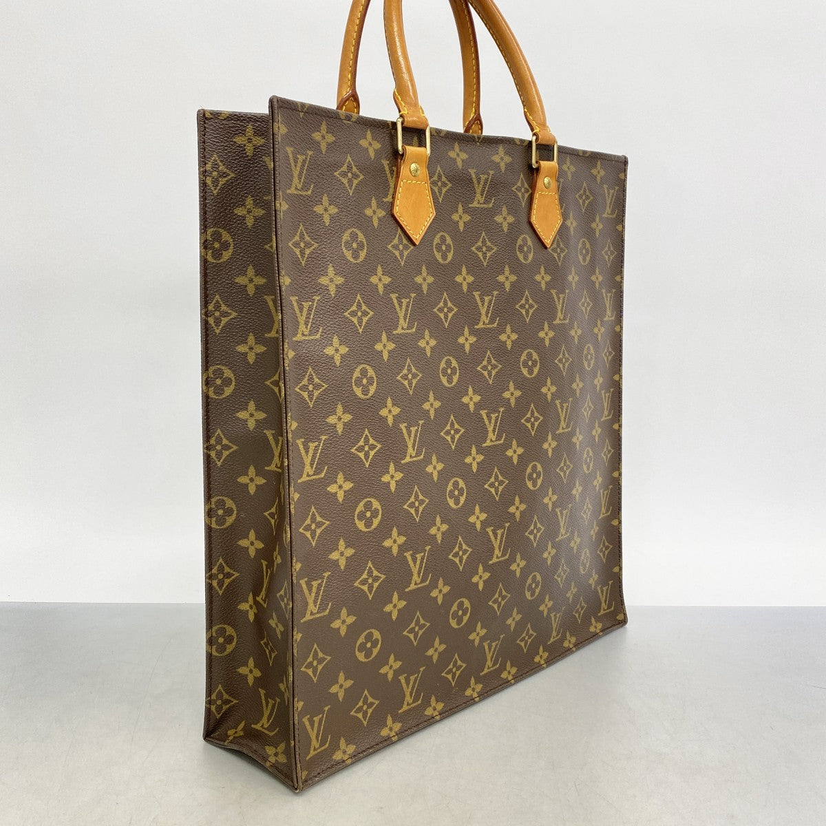 【6ae5639】ルイヴィトン トートバッグ モノグラム サックプラ M51140 ブラウン【中古】レディース