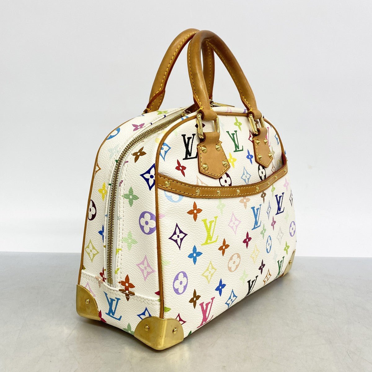 【6ae5640】ルイヴィトン ハンドバッグ モノグラム・マルチカラー トゥルーヴィル M92663 ブロン【中古】レディース
