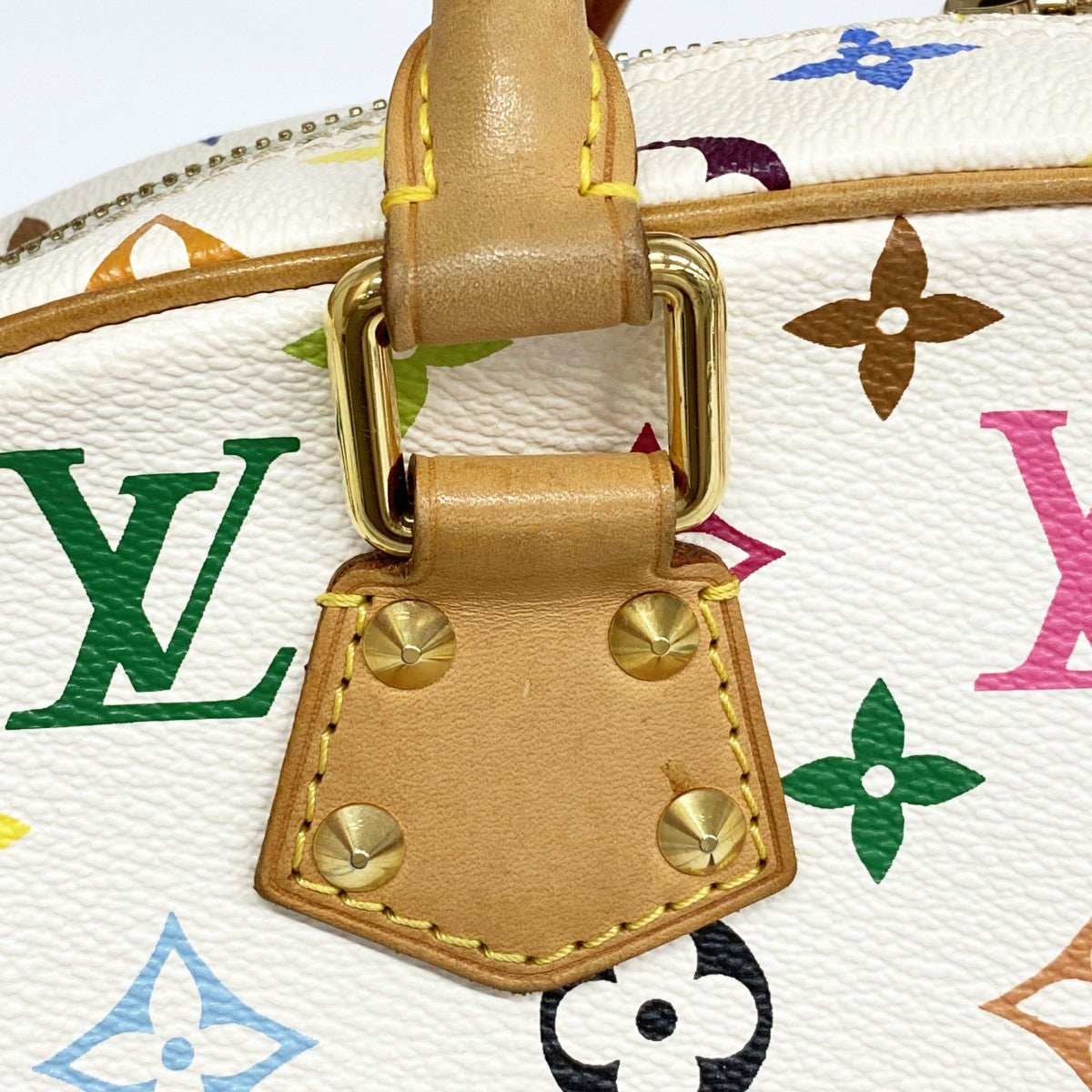 【6ae5640】ルイヴィトン ハンドバッグ モノグラム・マルチカラー トゥルーヴィル M92663 ブロン【中古】レディース