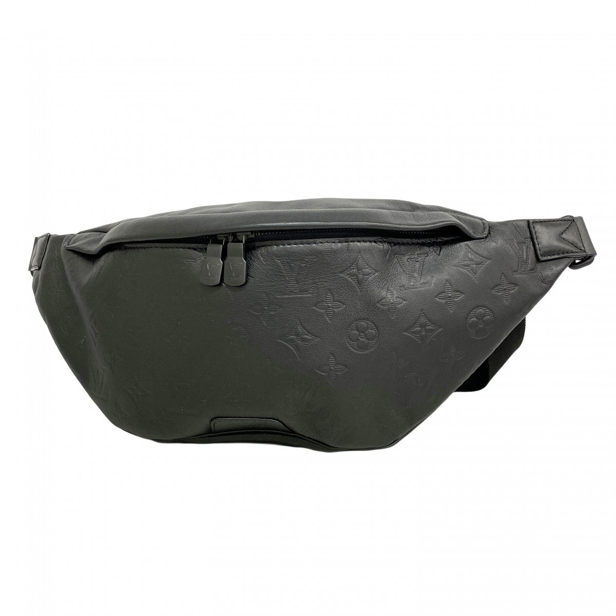 【6ae5641】ルイヴィトン ボディバッグ モノグラム・シャドウ ディスカバリーバムバッグ M44388 ブラック【中古】メンズ