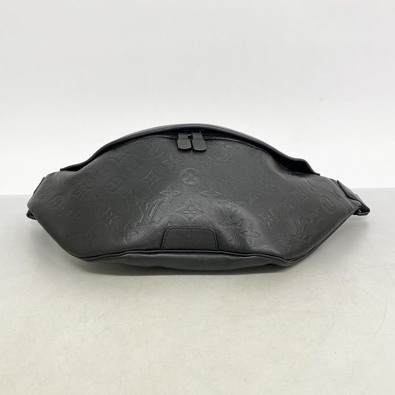 【6ae5641】ルイヴィトン ボディバッグ モノグラム・シャドウ ディスカバリーバムバッグ M44388 ブラック【中古】メンズ