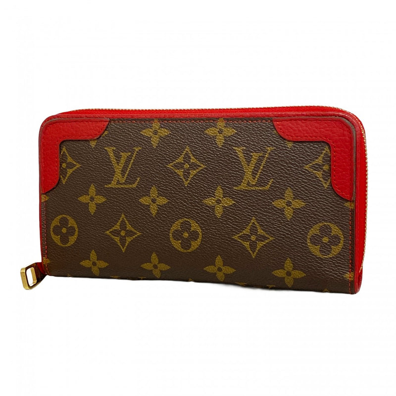 【6ae5643】ルイヴィトン 長財布 モノグラム ジッピーウォレットレティーロ M61854 ブラウン スリーズ【中古】メンズ レディース ユニセックス