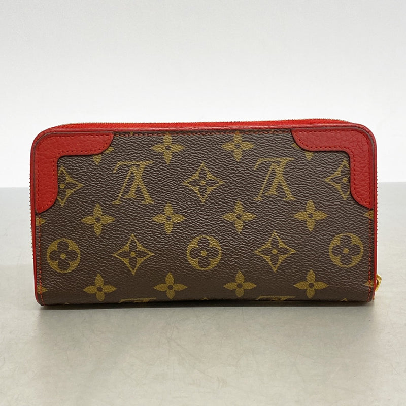 【6ae5643】ルイヴィトン 長財布 モノグラム ジッピーウォレットレティーロ M61854 ブラウン スリーズ【中古】メンズ レディース ユニセックス