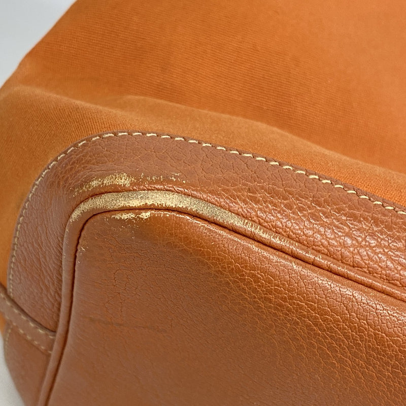 【6ae5646】エルメス トートバッグ ガーデンパーティPM トワルオフィシエ ポティロン シルバー金具 □J刻印【中古】レディース