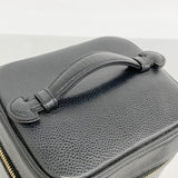 【6ae5647】シャネル バニティバッグ キャビアスキン ブラック ゴールド金具【中古】レディース