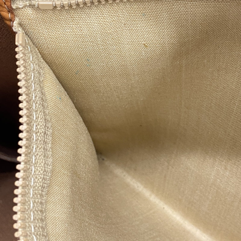 【6ae5649-k】セリーヌ トートバッグ マカダム PVC ブラウン ゴールド金具【中古】レディース