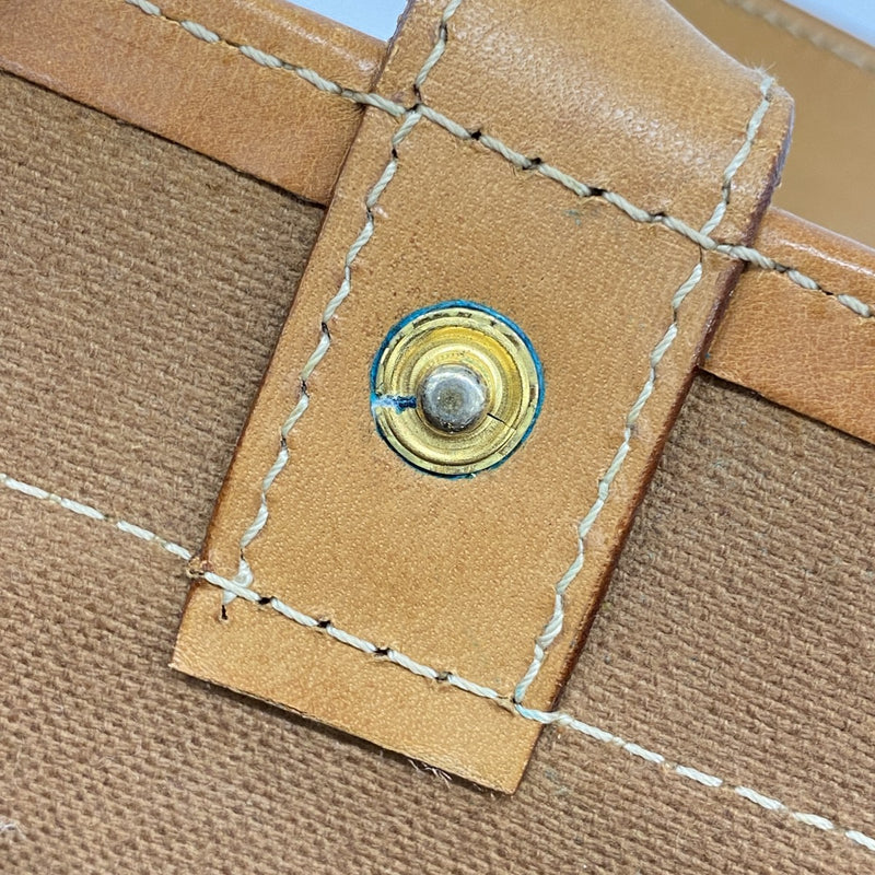 【6ae5649-k】セリーヌ トートバッグ マカダム PVC ブラウン ゴールド金具【中古】レディース