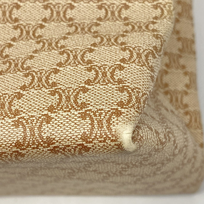 【6ae5649-k】セリーヌ トートバッグ マカダム PVC ブラウン ゴールド金具【中古】レディース