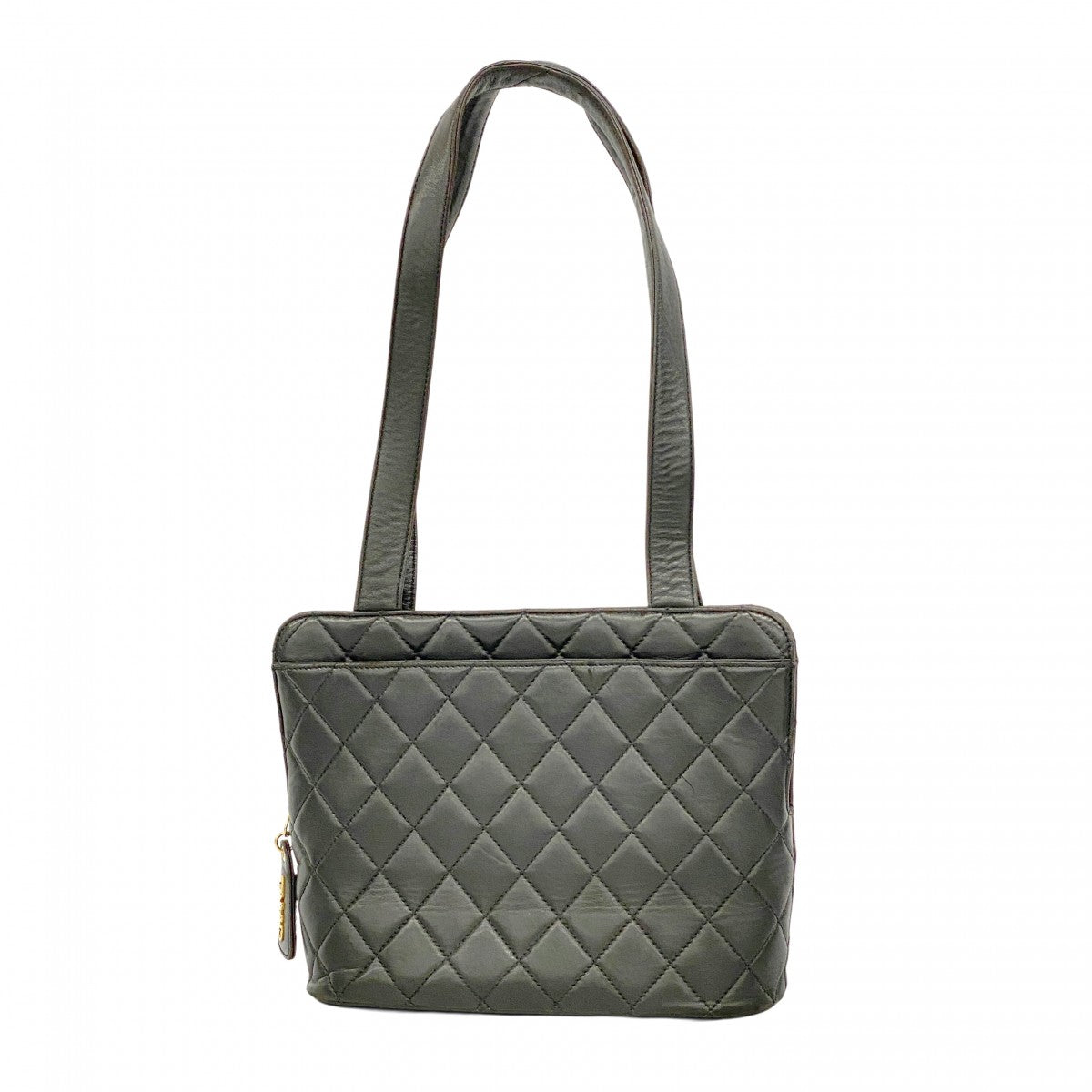 【6ae5650-k】シャネル ショルダーバッグ マトラッセ ラムスキン ブラック ゴールド金具【中古】レディース