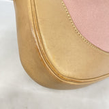 【6ae5651-k】グッチ ハンドバッグ ジャッキー 001 3306 キャンバス ピンク シルバー金具【中古】レディース