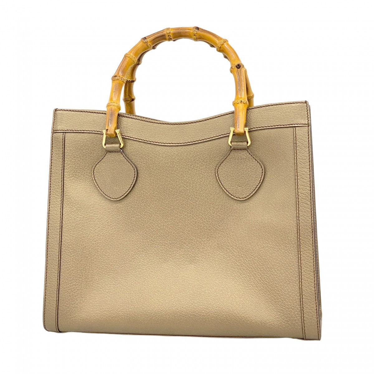 【6ae5652-k】グッチ ハンドバッグ バンブー 002 1998 0260 レザー ブラウン ゴールド金具【中古】