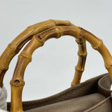 【6ae5652-k】グッチ ハンドバッグ バンブー 002 1998 0260 レザー ブラウン ゴールド金具【中古】