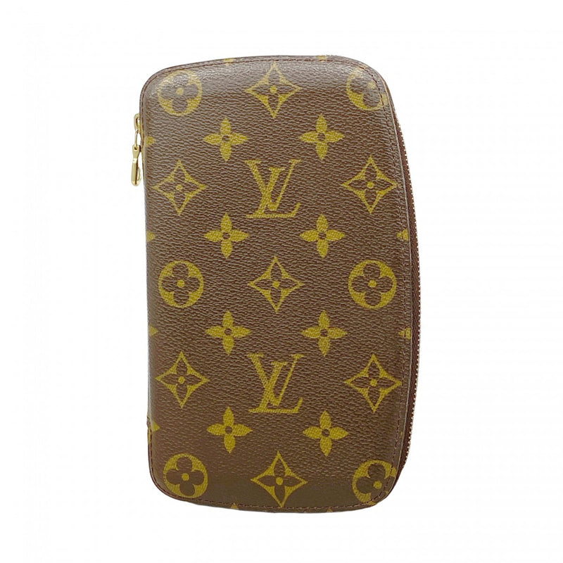 【6ae5654-k】ルイヴィトン 長札入れ モノグラム アジェンダジェオッド M62950 ブラウン【中古】メンズ レディース ユニセックス