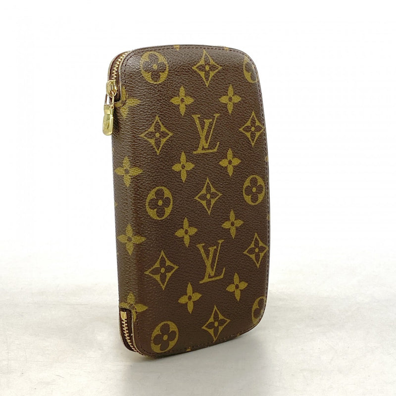 【6ae5654-k】ルイヴィトン 長札入れ モノグラム アジェンダジェオッド M62950 ブラウン【中古】メンズ レディース ユニセックス