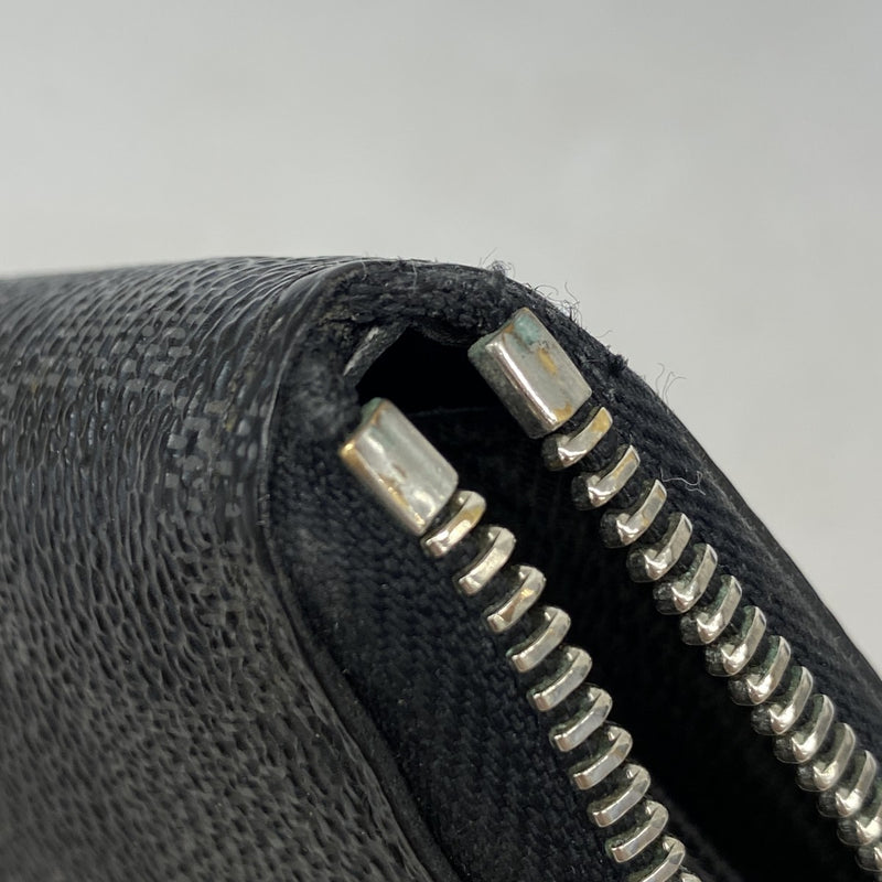 【6ae5655-k】ルイヴィトン 長財布 ダミエ・グラフィット ジッピーウォレットヴェルティカル N63095 ブラック グレー 旧型【中古】メンズ