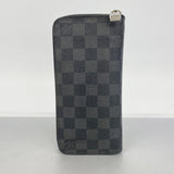 【6ae5655-k】ルイヴィトン 長財布 ダミエ・グラフィット ジッピーウォレットヴェルティカル N63095 ブラック グレー 旧型【中古】メンズ