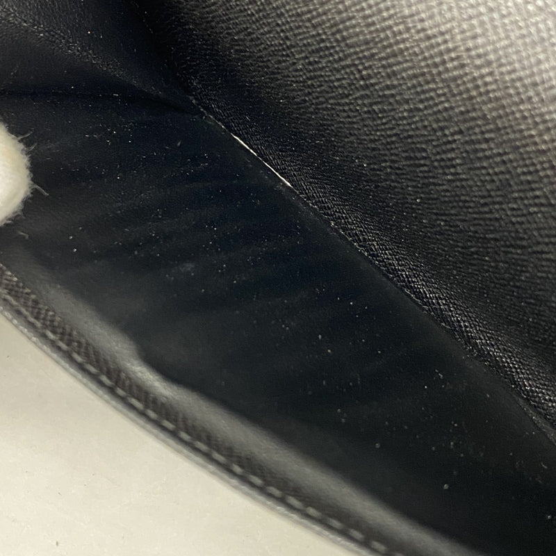 【6ae5655-k】ルイヴィトン 長財布 ダミエ・グラフィット ジッピーウォレットヴェルティカル N63095 ブラック グレー 旧型【中古】メンズ