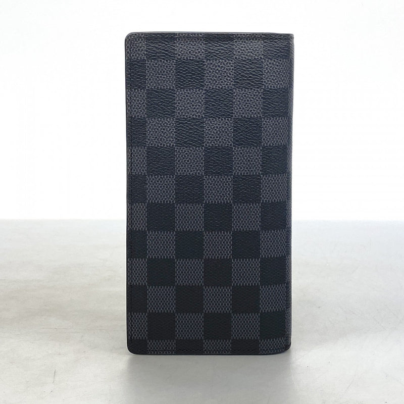 【6ae5656-k】ルイヴィトン 長財布 ダミエ・グラフィット ポルトフォイユブラザ N62665 ブラック グレー【中古】メンズ