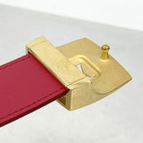 【6ae5658-k】ルイヴィトン ベルト モノグラム・マルチカラー サンチュールキャレLVカット M9682 ブロン【中古】レディース