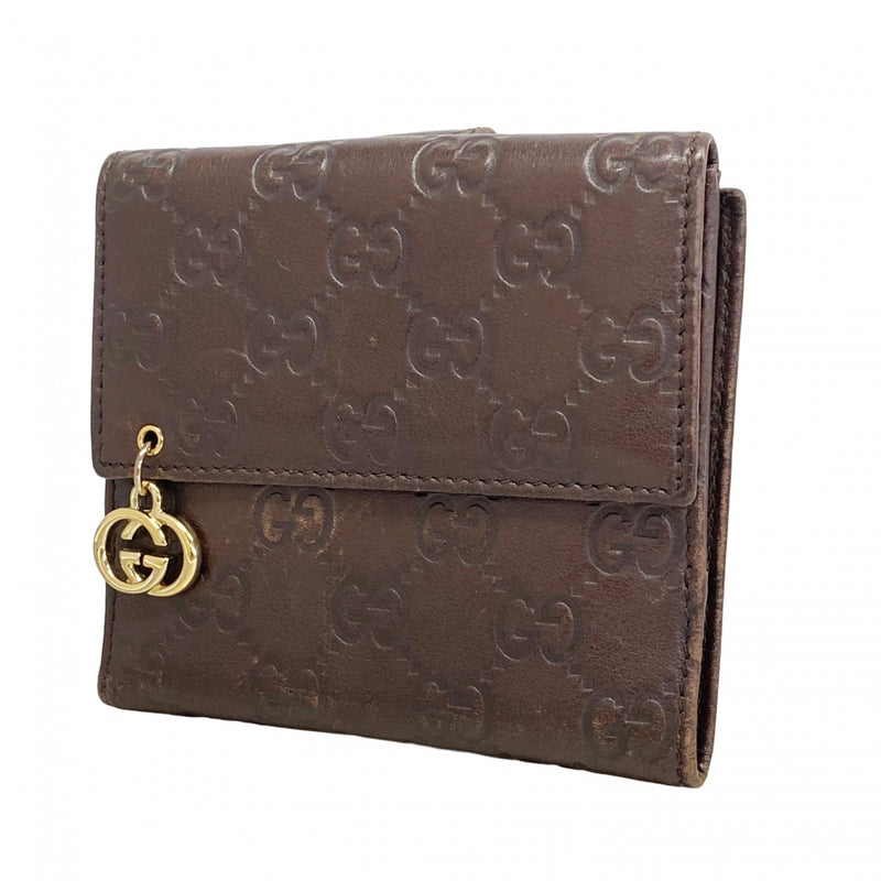 古錢 6ae5766-k】グッチ 財布 グッチシマ 212105 レザー ブラウン