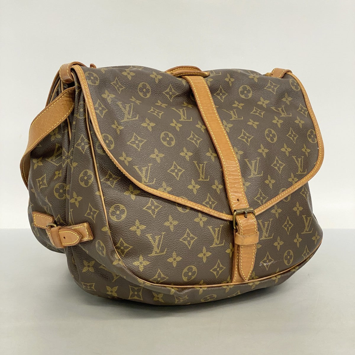 6ae6230】ルイヴィトン ショルダーバッグ モノグラム ソミュール35