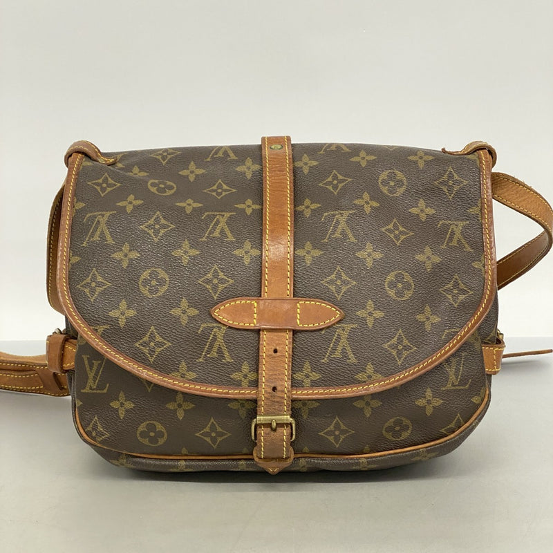 6ae6236】ルイヴィトン ショルダーバッグ モノグラム ソミュール30