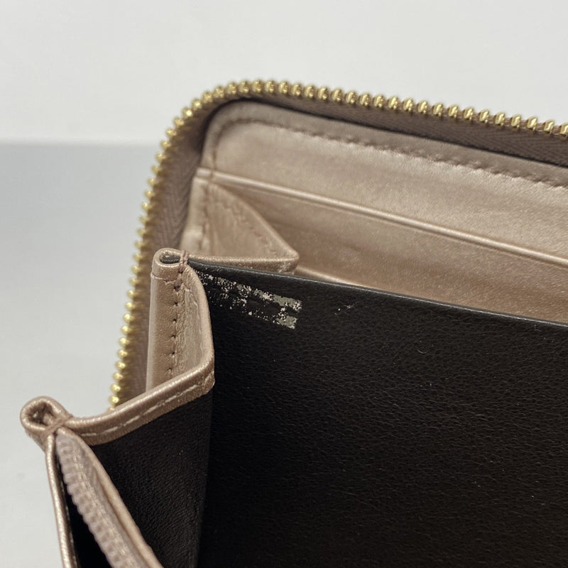 6ba0544】グッチ 長財布 マイクログッチシマ 308012 レザー ピンク