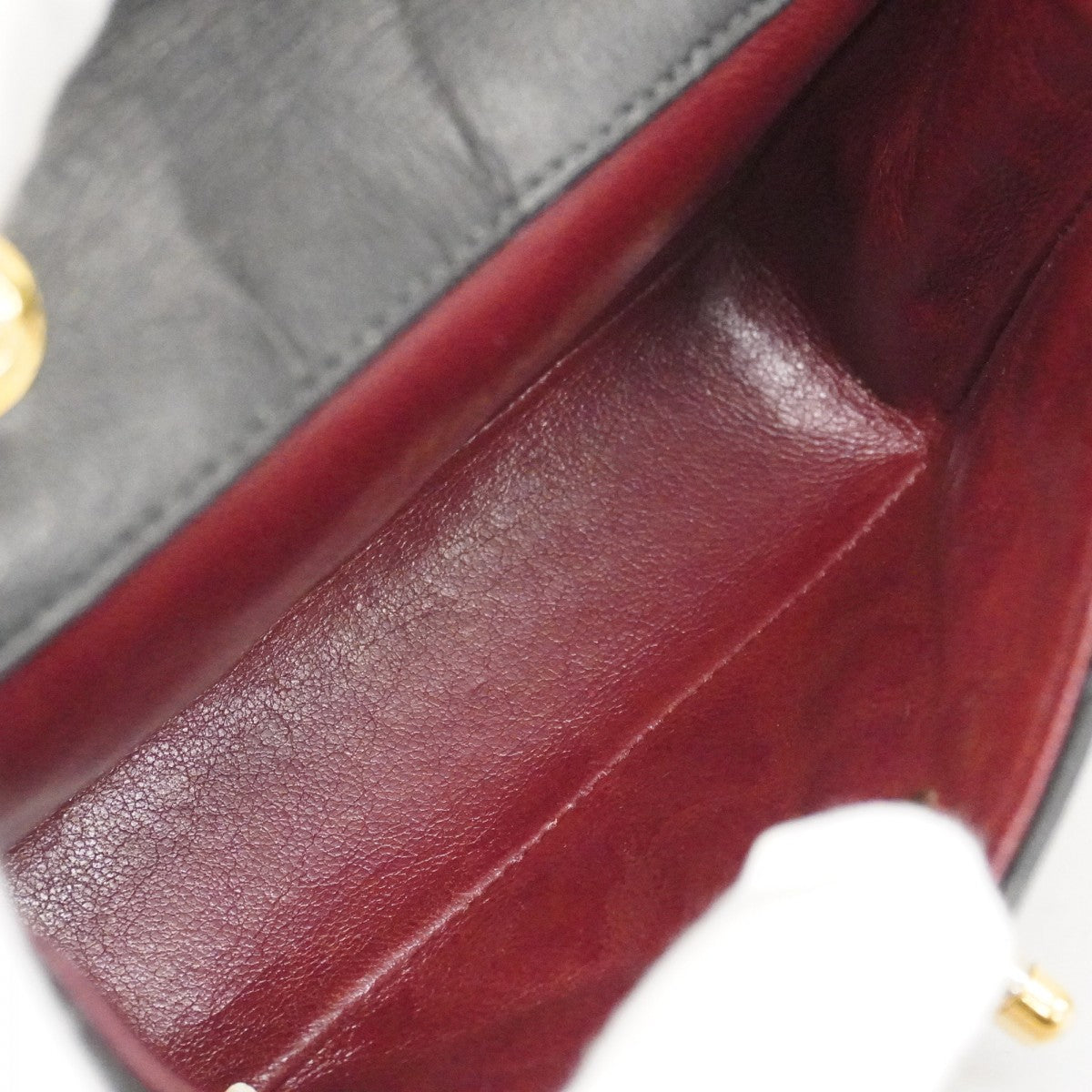 ★在庫処分★最終価格【6bb1589-k】シャネル ショルダーバッグ ミニマトラッセ チェーンショルダー ラムスキン ブラック ゴールド金具【中古】レディース