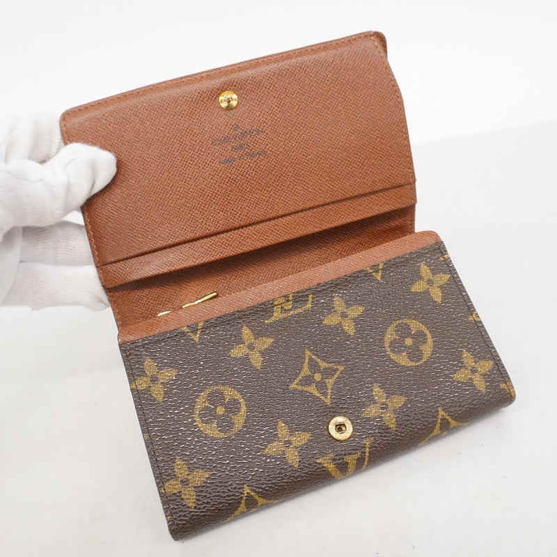 6bb1676】ルイヴィトン 財布 モノグラム ポルトモネビエトレゾール