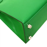 ★SALE【6bb1753-g】エルメス ハンドバッグ ケリー25 シェーブル バンブー シルバー金具 K刻印 2wayバッグ【中古】レディース