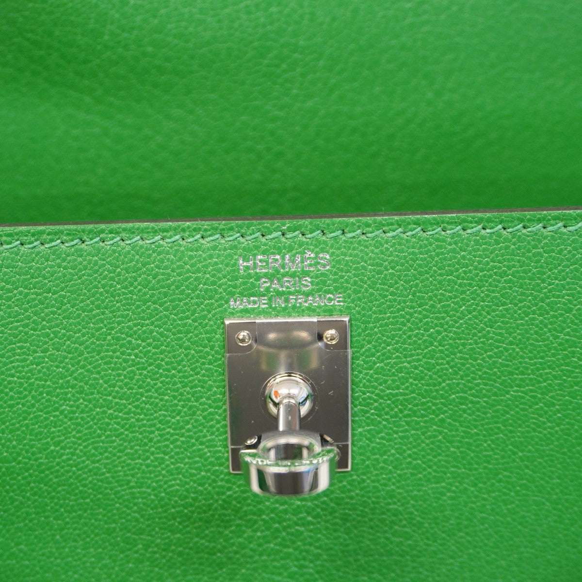 ★SALE【6bb1753-g】エルメス ハンドバッグ ケリー25 シェーブル バンブー シルバー金具 K刻印 2wayバッグ【中古】レディース