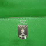 ★SALE【6bb1753-g】エルメス ハンドバッグ ケリー25 シェーブル バンブー シルバー金具 K刻印 2wayバッグ【中古】レディース