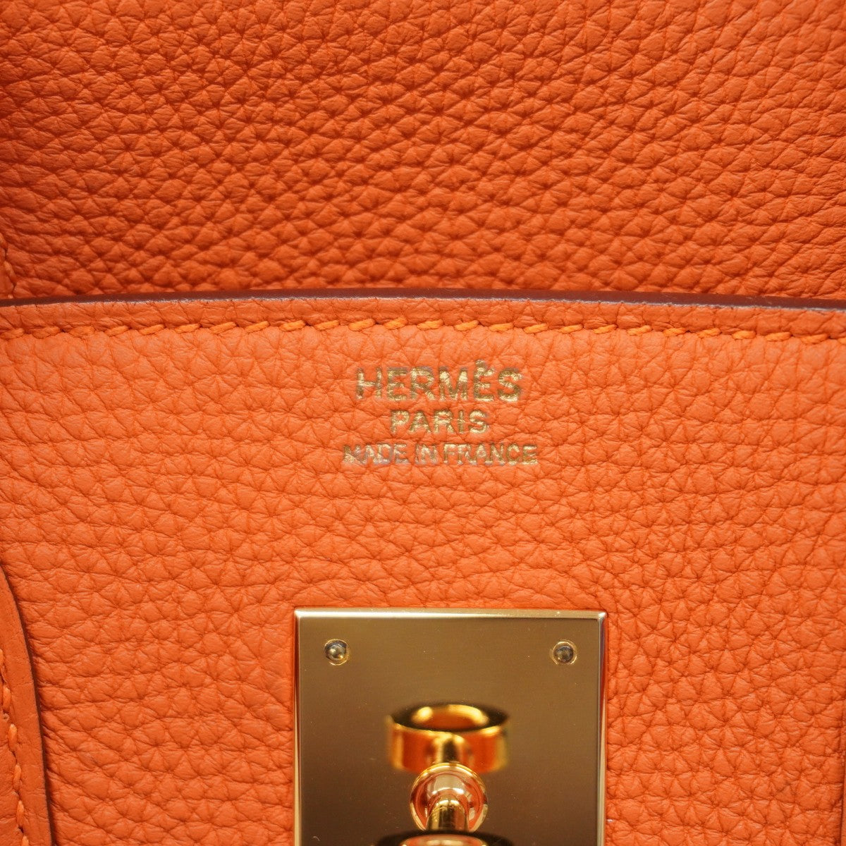 ★在庫処分★最終価格★SALE【6bb1873】エルメス ハンドバッグ バーキン30 トゴ オレンジ ゴールド金具 □R刻印【中古】レディース