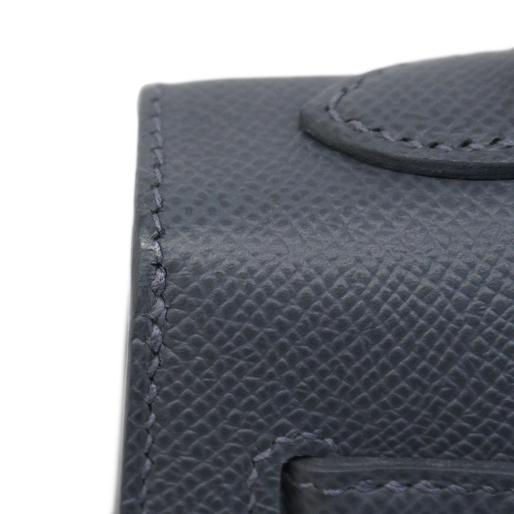 ★SALE【6bb1890-g】エルメス ハンドバッグ ケリー25 カザック エトワール ヴォーエプソン アルドワーズ/ブラック/ヴェールペパーミント シルバー金具 W刻印 2wayバッグ【中古】レディース