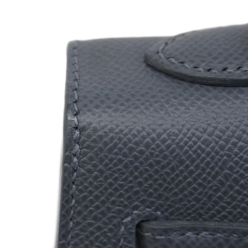 ★SALE【6bb1890-g】エルメス ハンドバッグ ケリー25 カザック エトワール ヴォーエプソン アルドワーズ/ブラック/ヴェールペパーミント シルバー金具 W刻印 2wayバッグ【中古】レディース