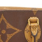 ★在庫処分★最終価格【6bb1918】ルイヴィトン トートバッグ モノグラム・ジャイアント リバース オンザゴーGM M45320 ブラウン 2wayバッグ【中古】レディース