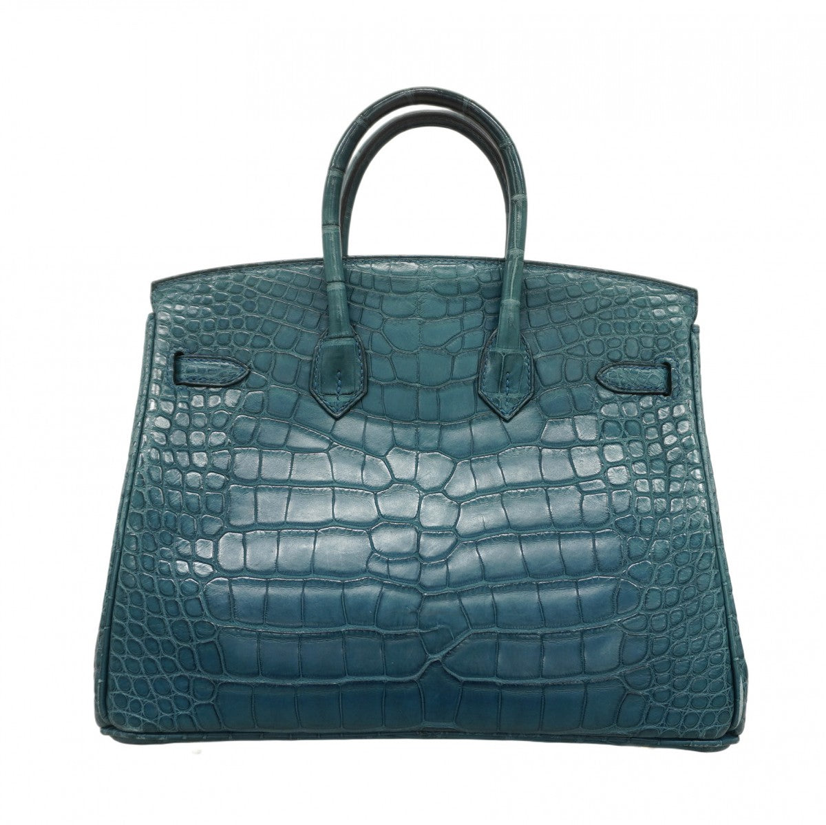 ★SALE【6bb1960-g】エルメス ハンドバッグ バーキン25 アリゲーターマット コルヴェール ゴールド金具 T刻印【中古】レディース