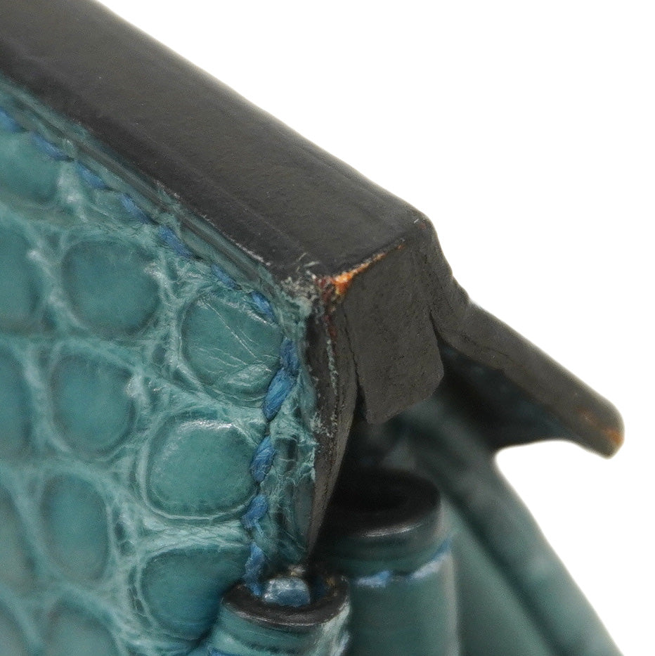 ★SALE【6bb1960-g】エルメス ハンドバッグ バーキン25 アリゲーターマット コルヴェール ゴールド金具 T刻印【中古】レディース