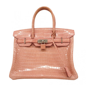 ★SALE【6bb1961-g】エルメス ハンドバッグ バーキン30ヴェルソ ポロサス フューシャピンク ローズショッキング シルバー金具 □M刻印【中古】レディース