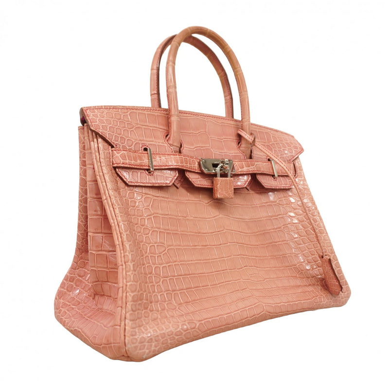 ★SALE【6bb1961-g】エルメス ハンドバッグ バーキン30ヴェルソ ポロサス フューシャピンク ローズショッキング シルバー金具 □M刻印【中古】レディース