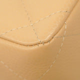 ★在庫処分★最終価格★SALE【6bb2026】シャネル ショルダーバッグ デカマトラッセ Wフラップ Wチェーン キャビアスキン ベージュ ゴールド金具【中古】レディース