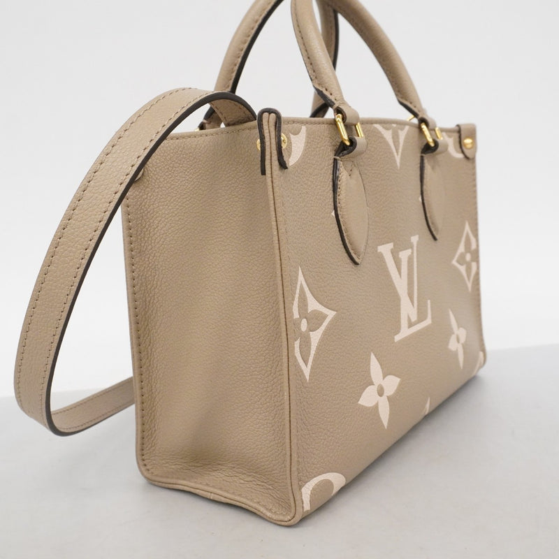 ★在庫処分★最終価格★SALE【6bb2164】ルイヴィトン ハンドバッグ モノグラム・アンプラント バイカラー オンザゴーPM M45779 トゥルトレール/クレーム 2wayバッグ【中古】レディース