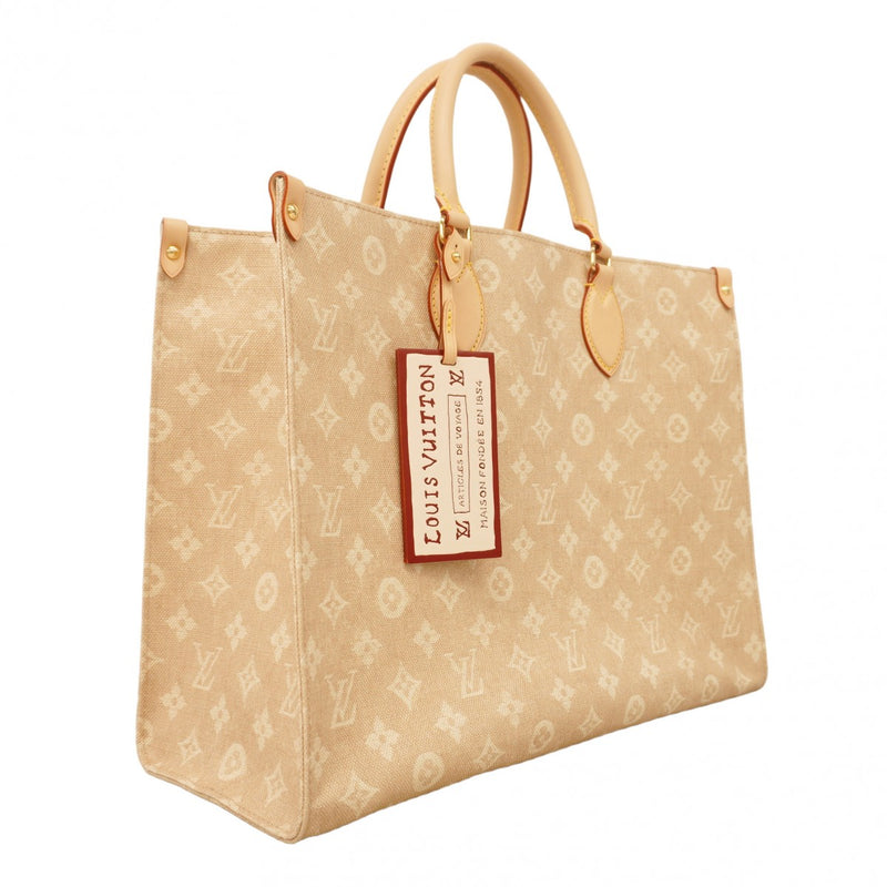 ★在庫処分★最終価格★SALE【6bb2236】ルイヴィトン トートバッグ モノグラム ミャオウグラム オンザゴーオーガナイザー M15136 ベージュ 2wayバッグ【中古】レディース