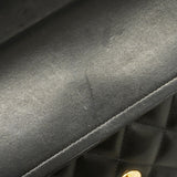 ★在庫処分★最終価格★SALE【6bb2358】シャネル ショルダーバッグ デカマトラッセ Wフラップ Wチェーン ラムスキン ブラック ゴールド金具【中古】レディース