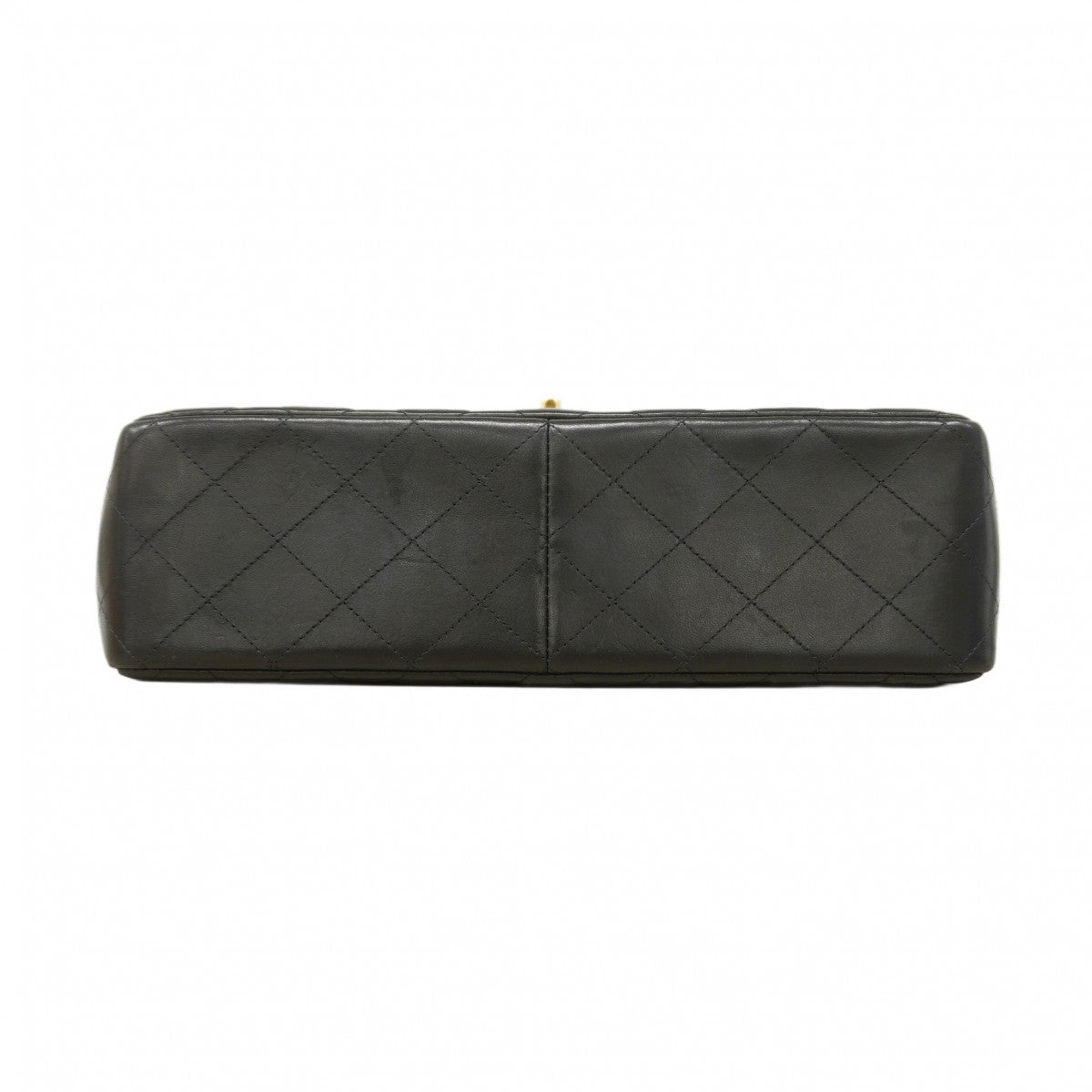 ★在庫処分★最終価格★SALE【6bb2358】シャネル ショルダーバッグ デカマトラッセ Wフラップ Wチェーン ラムスキン ブラック ゴールド金具【中古】レディース