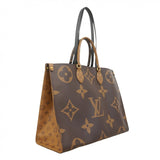 ★在庫処分★最終価格【6bb2546】ルイヴィトン トートバッグ モノグラム・ジャイアント リバース オンザゴーGM M45320 ブラウン 2wayバッグ【中古】レディース