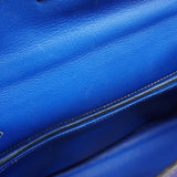 ★在庫処分★最終価格★SALE【6bb2676】エルメス ハンドバッグ ケリー28 キャンディ ヴォーエプソン ブルーエレクトリック/ブルーイズミール シルバー金具 □O刻印 2wayバッグ【中古】レディース