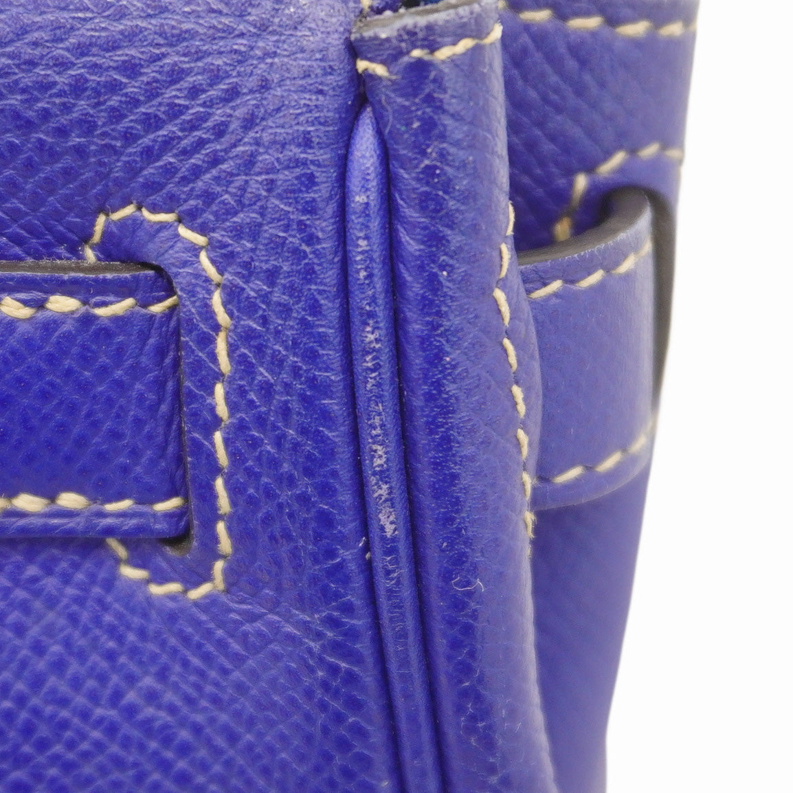 ★在庫処分★最終価格★SALE【6bb2676】エルメス ハンドバッグ ケリー28 キャンディ ヴォーエプソン ブルーエレクトリック/ブルーイズミール シルバー金具 □O刻印 2wayバッグ【中古】レディース